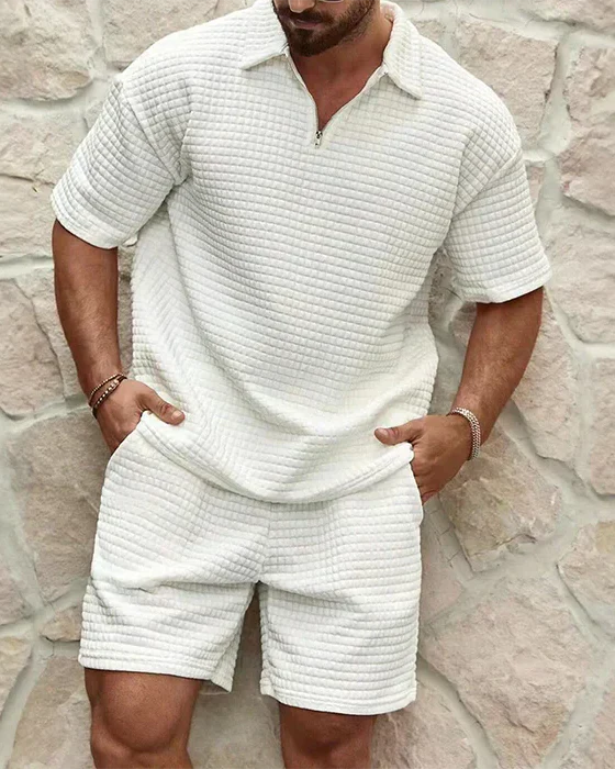 Casual Heren Polo Set Chique Look