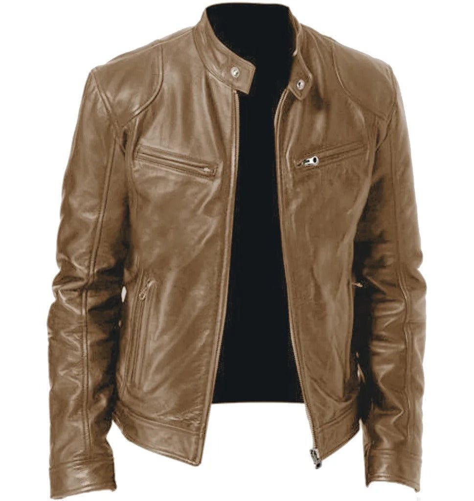 Mirco - Heren Leren Jas Stijlvol Comfortabel Warm