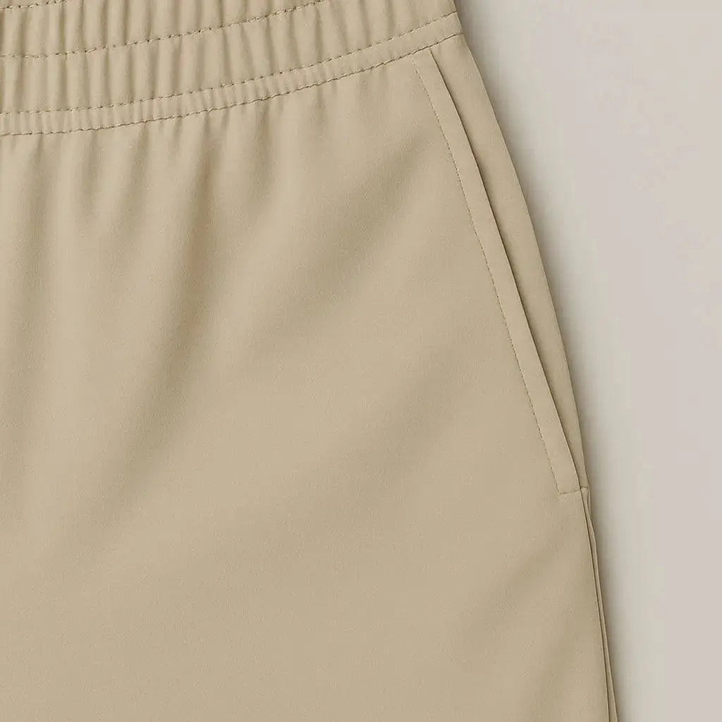 Desert Pearl Techsuit Beige met Capuchon | Modestio