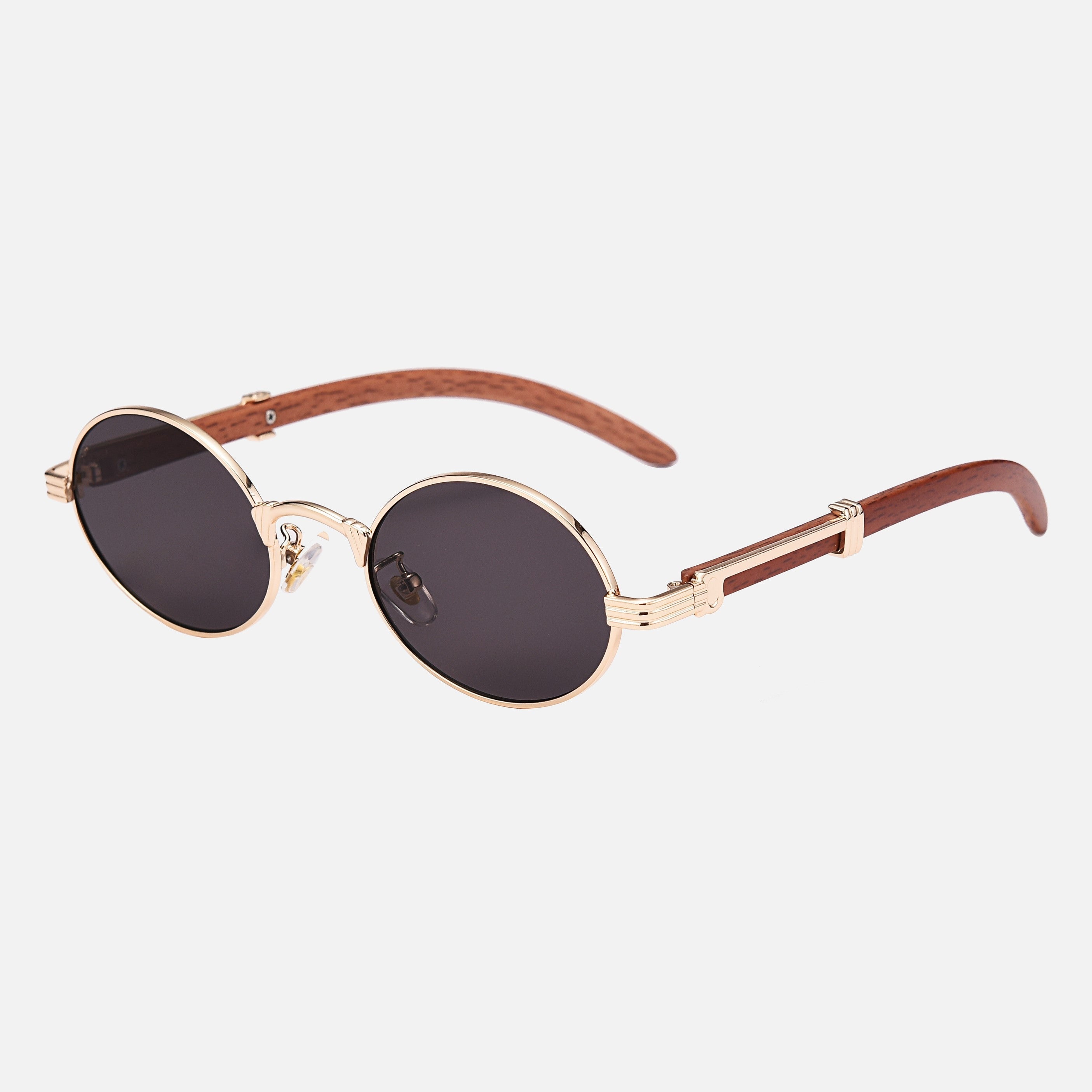 Houten Zonnebril met UV-400 Bescherming en Vintage Stijl – Unisex Elegante Zonnebrillen voor Elke Gelegenheid 2
