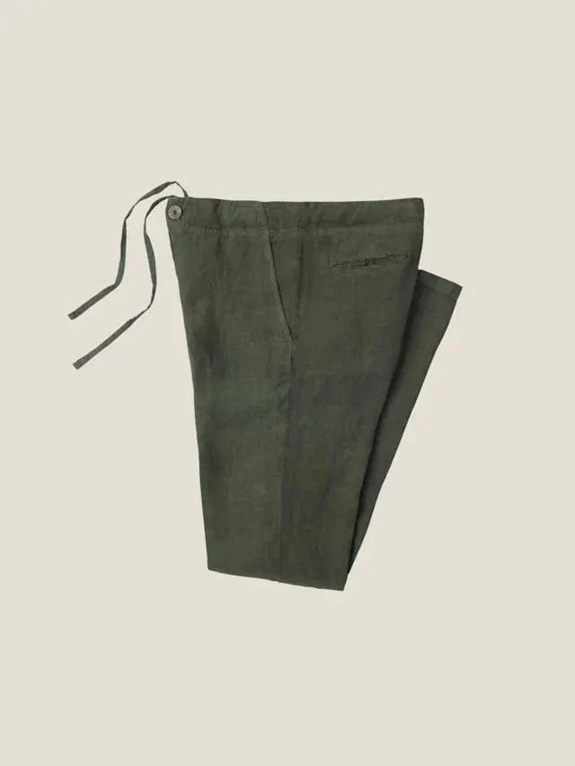 Hugh - Linnen Relaxed Fit Pantalon