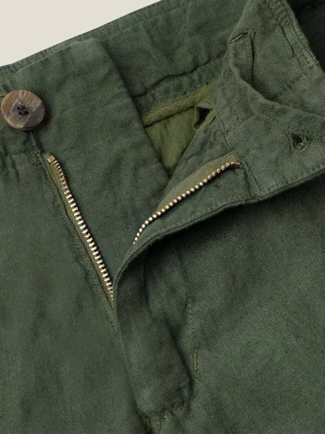 Hugh - Linnen Relaxed Fit Pantalon