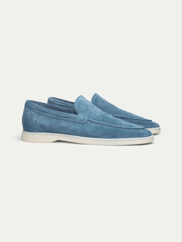 OLD MONEY - PREMIUM SUEDE LOAFERS LICHTBLAUW