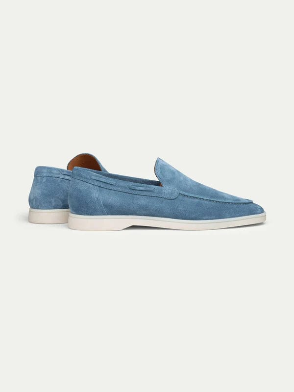 OLD MONEY - PREMIUM SUEDE LOAFERS LICHTBLAUW