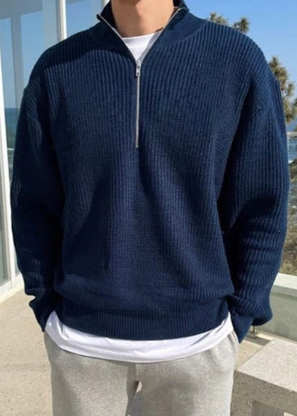 John - Moderne Zip-Up met halve rits