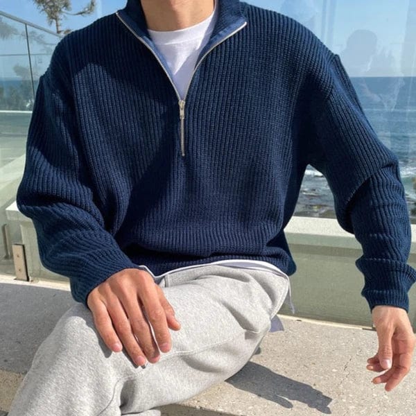 John - Moderne Zip-Up met halve rits