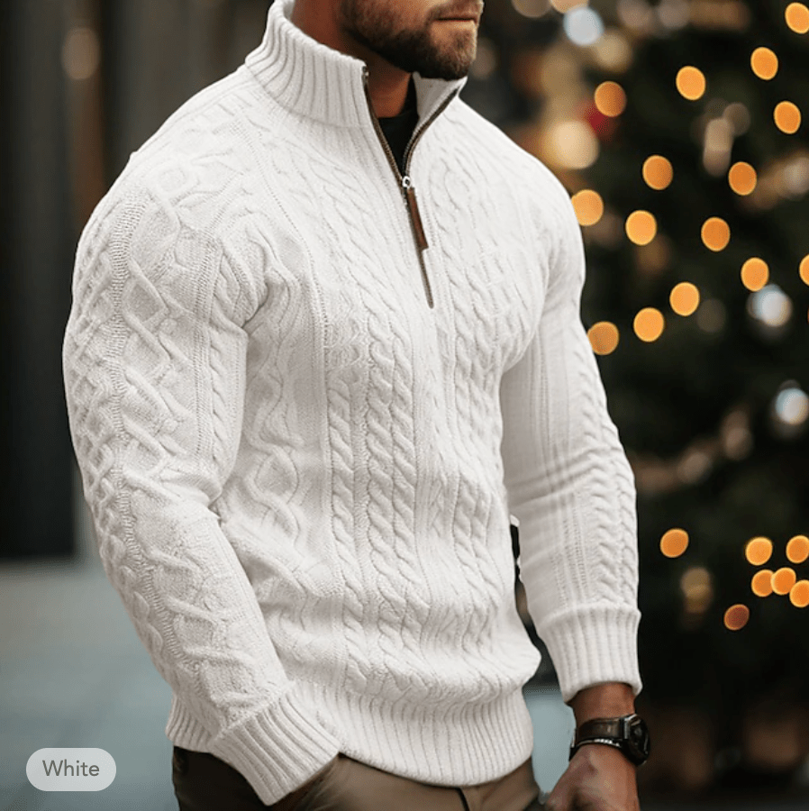 Casual Kabelgebreide Pullover Heren