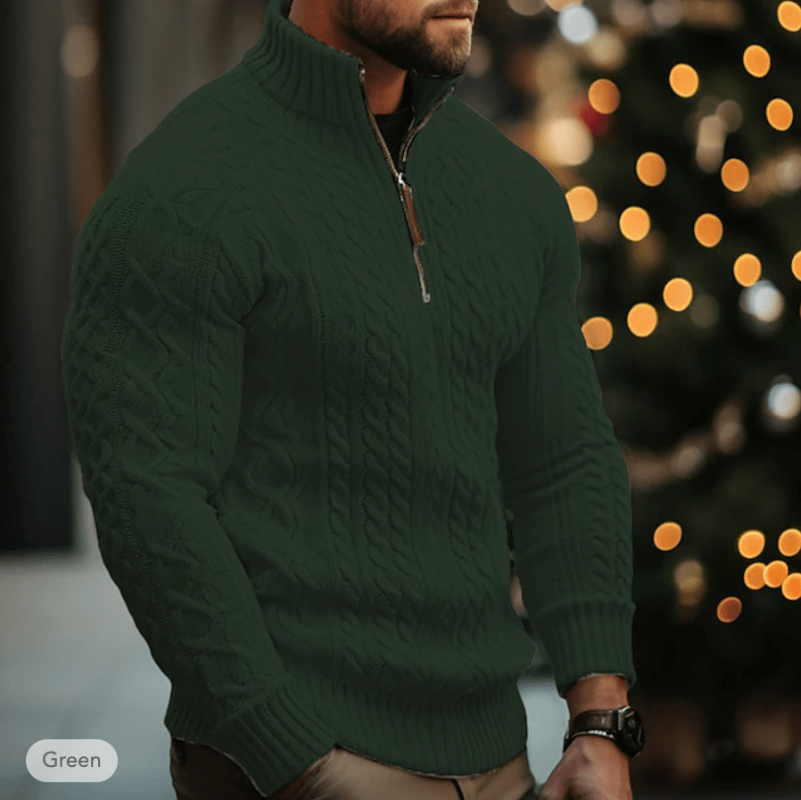 Casual Kabelgebreide Pullover Heren