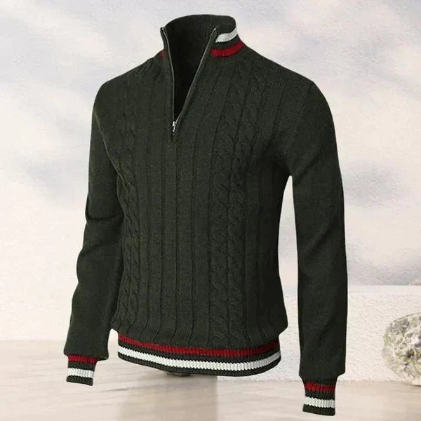 Klassieke Heren Pullover Zip Up
