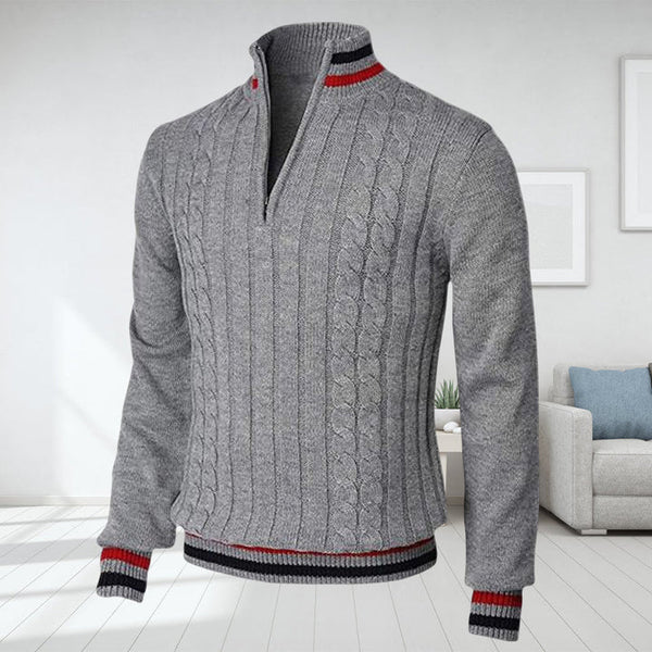 Klassieke Heren Pullover Zip Up