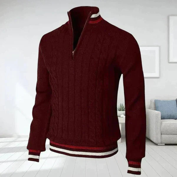 Klassieke Heren Pullover Zip Up