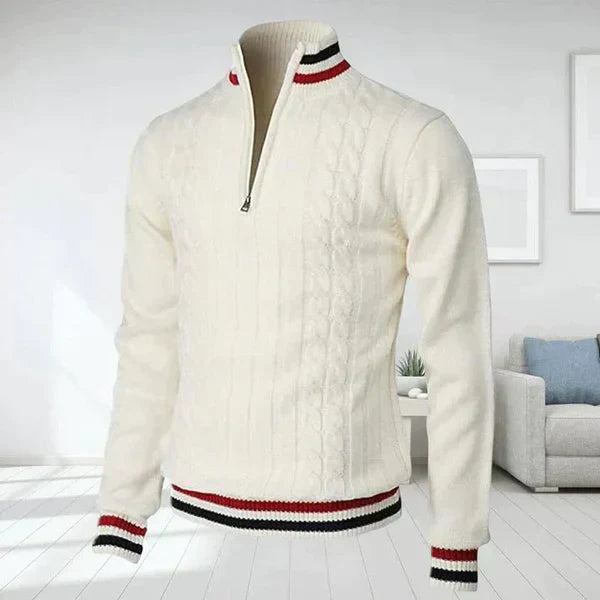 Klassieke Heren Pullover Zip Up