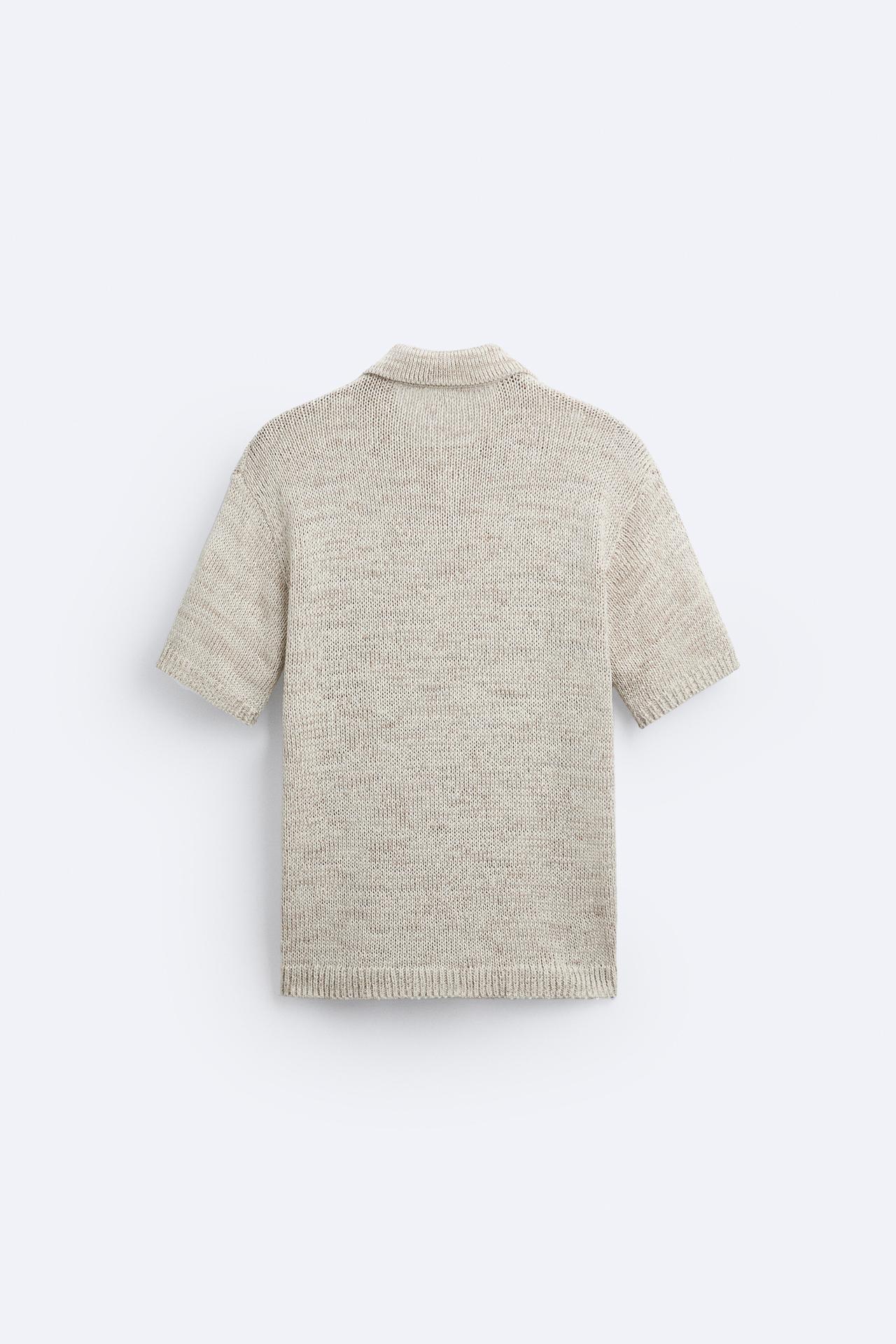 Casual Knitted Polo T-Shirt Heren met Knopen | Modestio