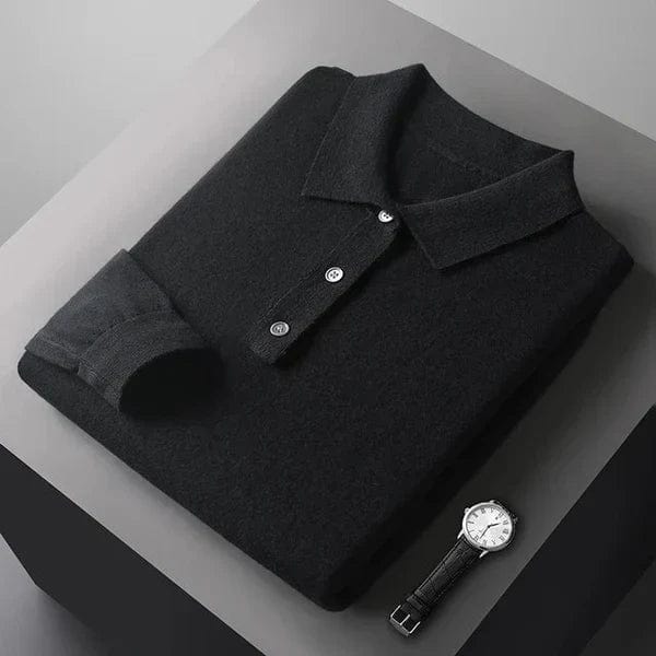 Lange Mouwen Polo Heren met Tailored Fit