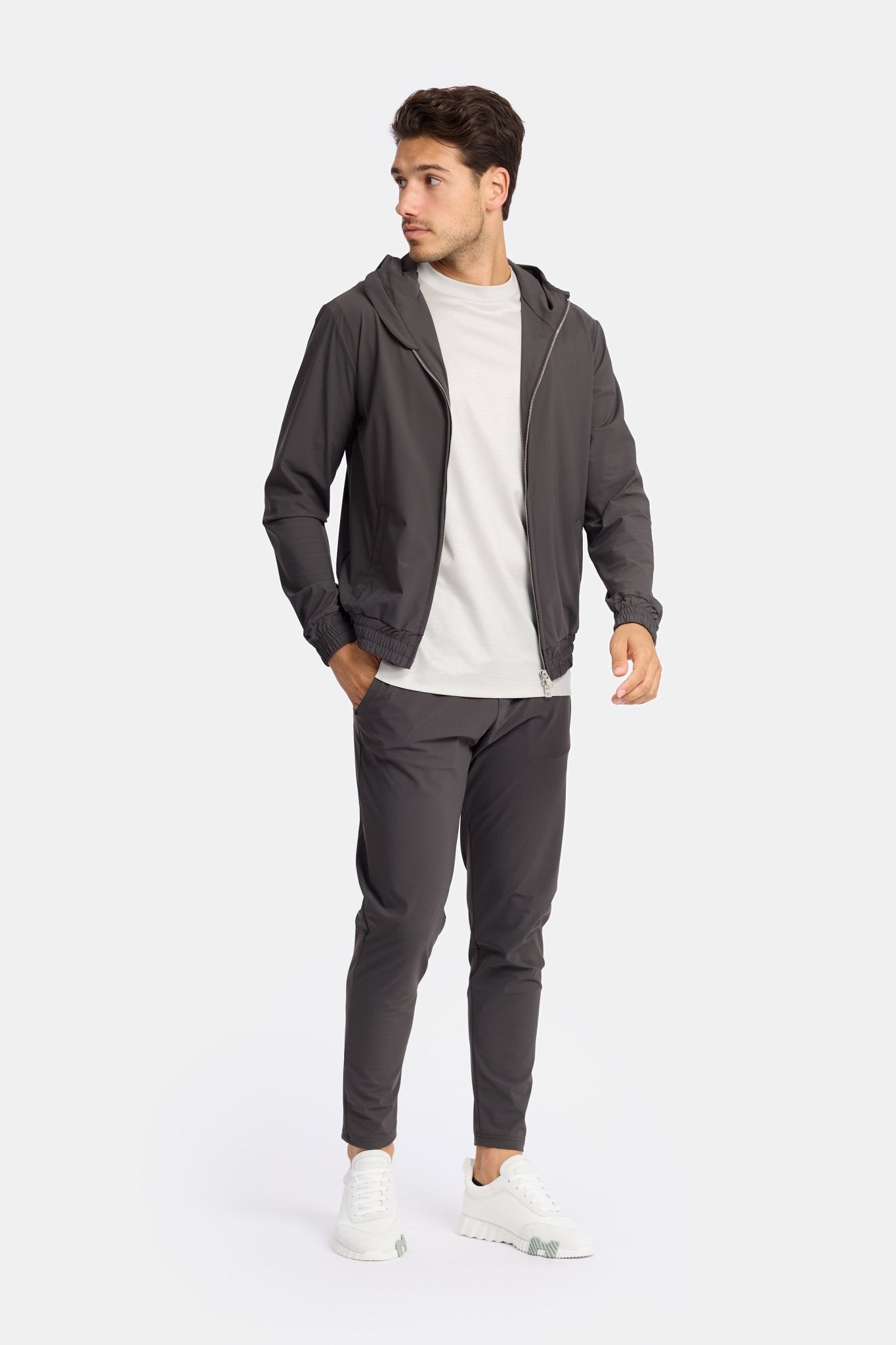 Urban Titanium Techsuit Grijs met Capuchon | Modestio