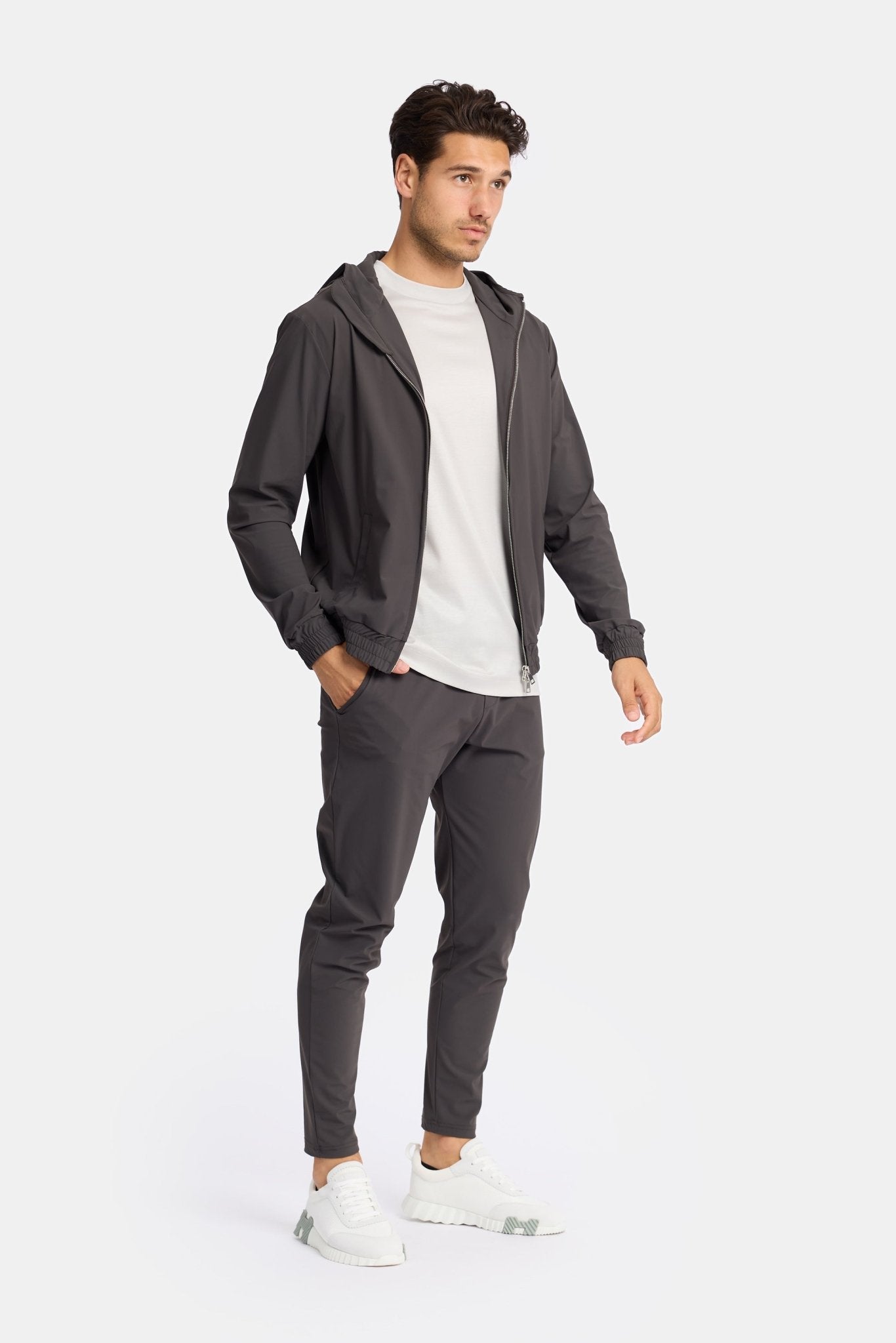 Urban Titanium Techsuit Grijs met Capuchon | Modestio