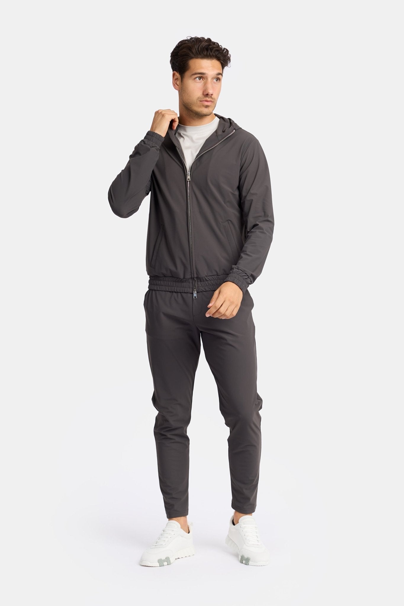 Urban Titanium Techsuit Grijs met Capuchon | Modestio