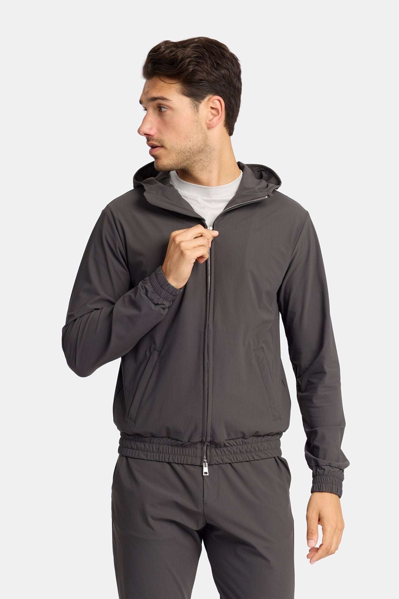 Urban Titanium Techsuit Grijs met Capuchon | Modestio