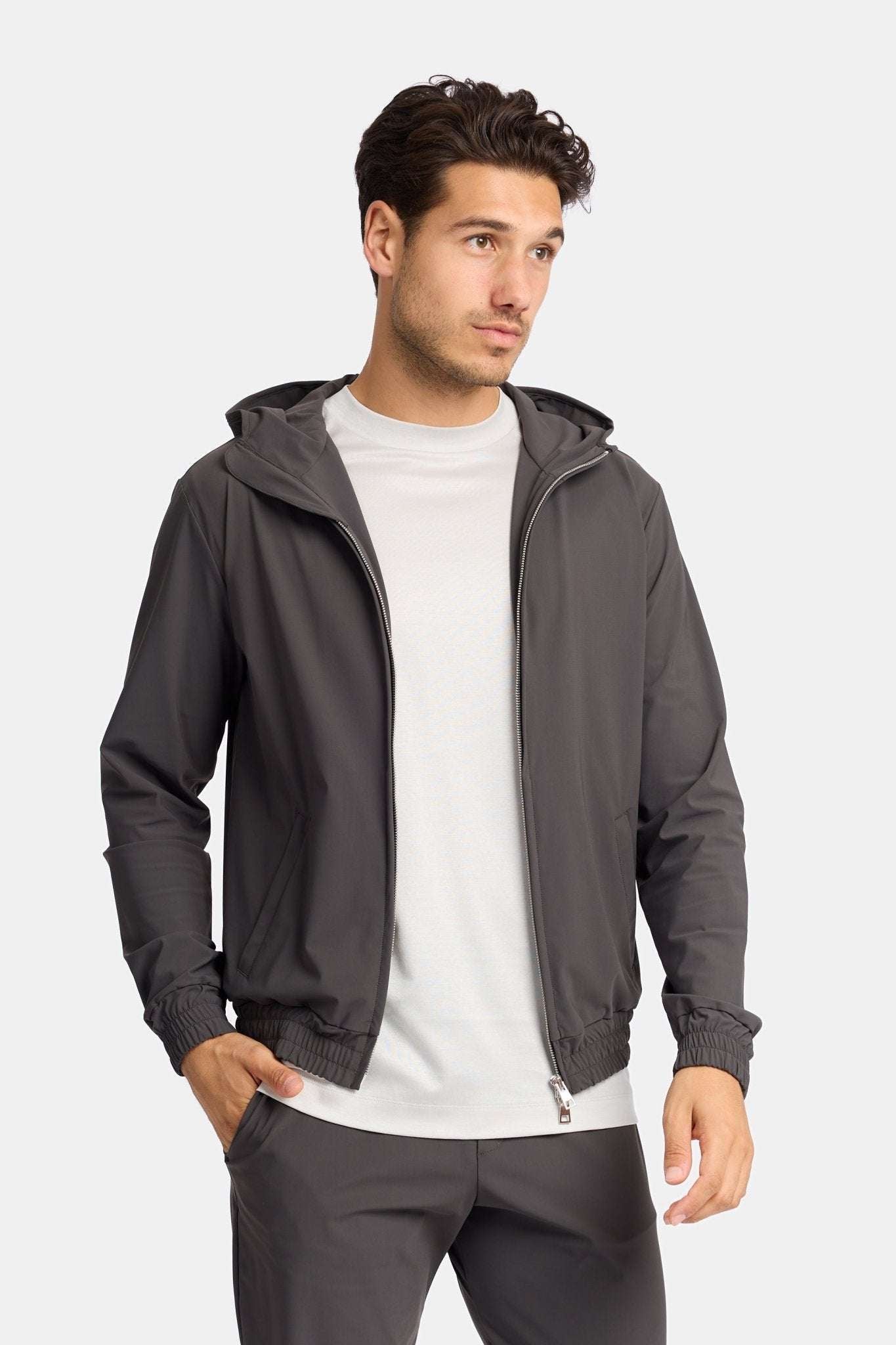 Urban Titanium Techsuit Grijs met Capuchon | Modestio