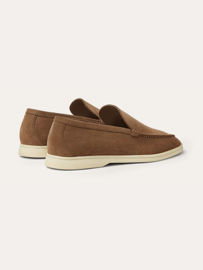 Leo - Old Money Bruine Suède Loafers