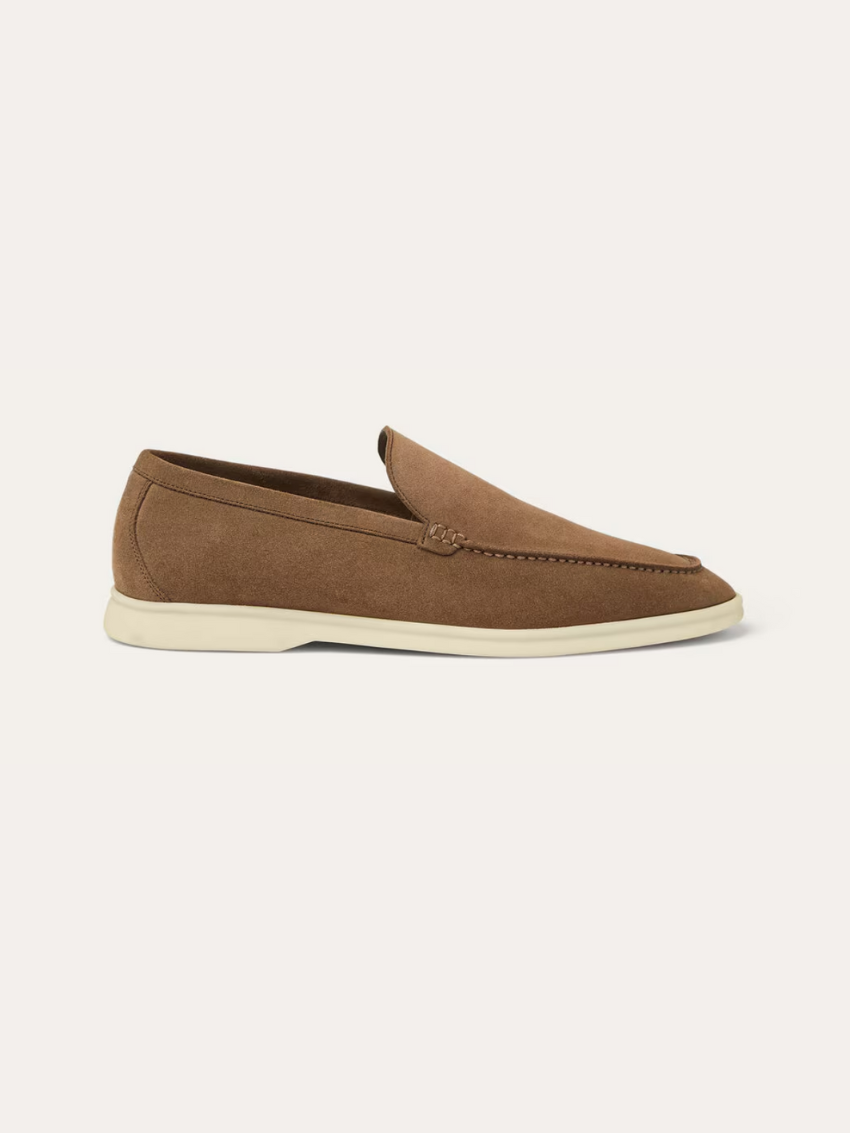 Leo - Old Money Bruine Suède Loafers