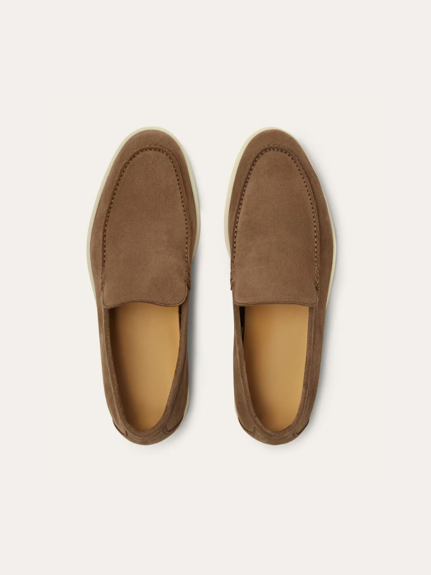 Leo - Old Money Bruine Suède Loafers