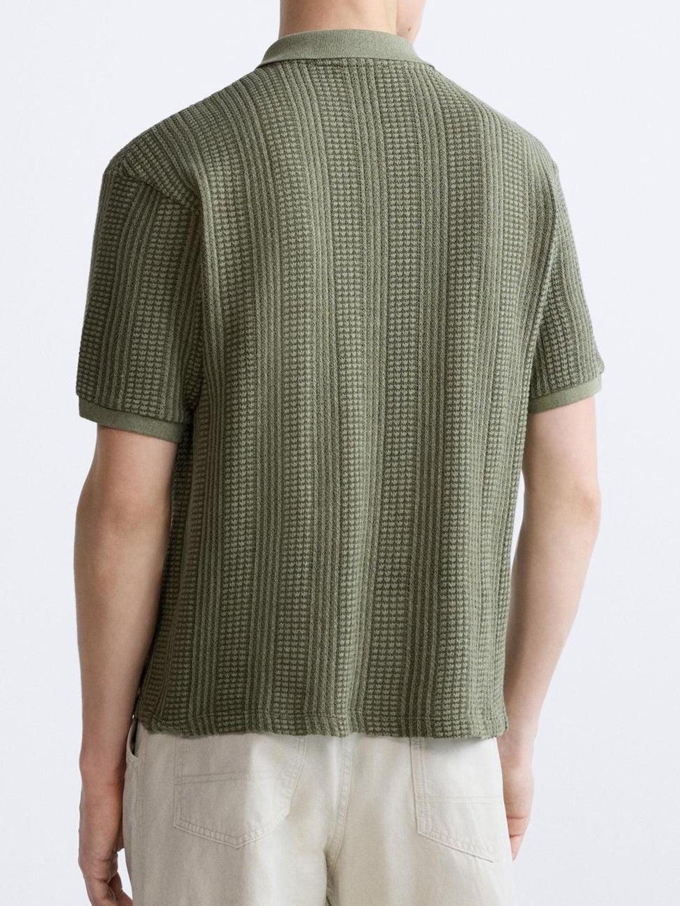 Lichte Zip Polo Shirt Heren Old Money Style