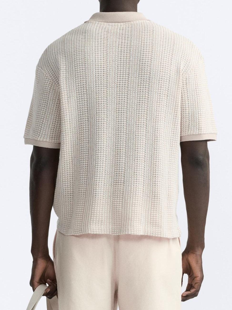 Lichte Zip Polo Shirt Heren Old Money Style