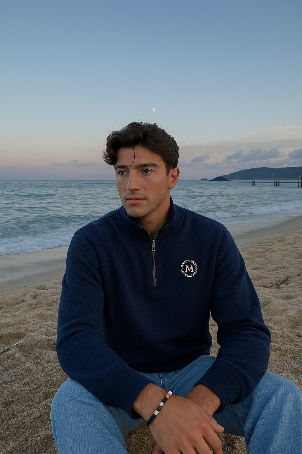 Lincoln - Casual Half Zip Heren Sweater