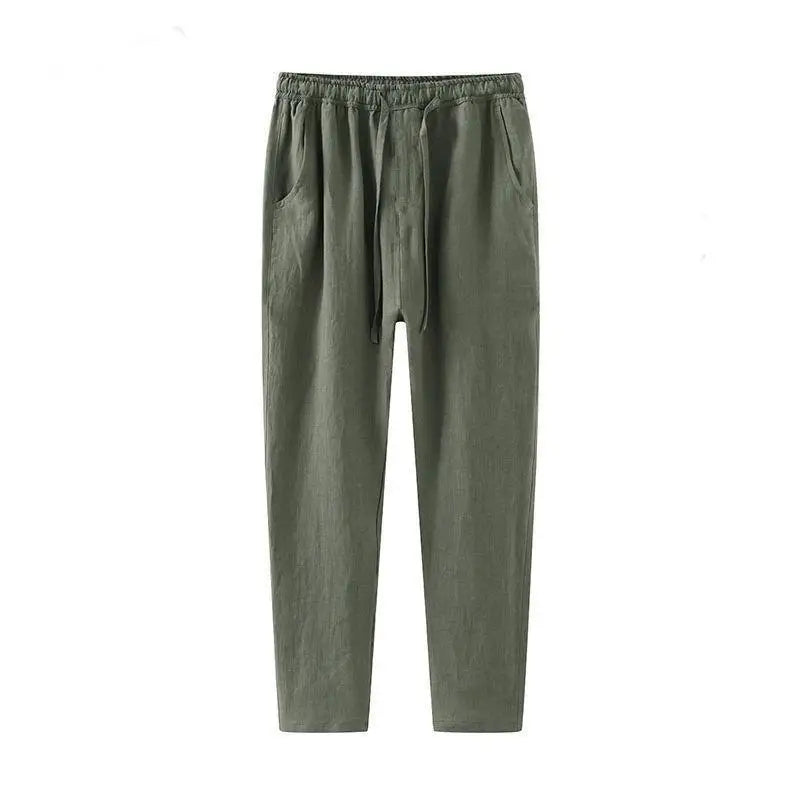 Linnen Broek Dames - Lichtgewicht Witte Linnen Broek voor Zomer, Ademend en Comfortabel 8