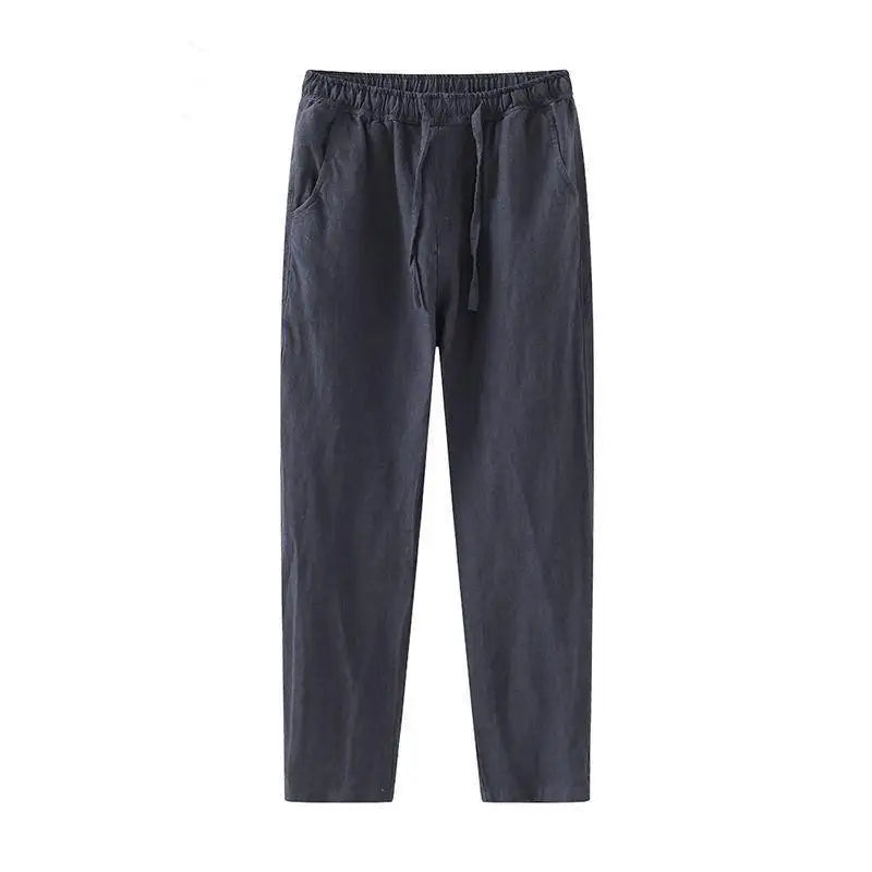 Linnen Broek Dames - Lichtgewicht Witte Linnen Broek voor Zomer, Ademend en Comfortabel 9