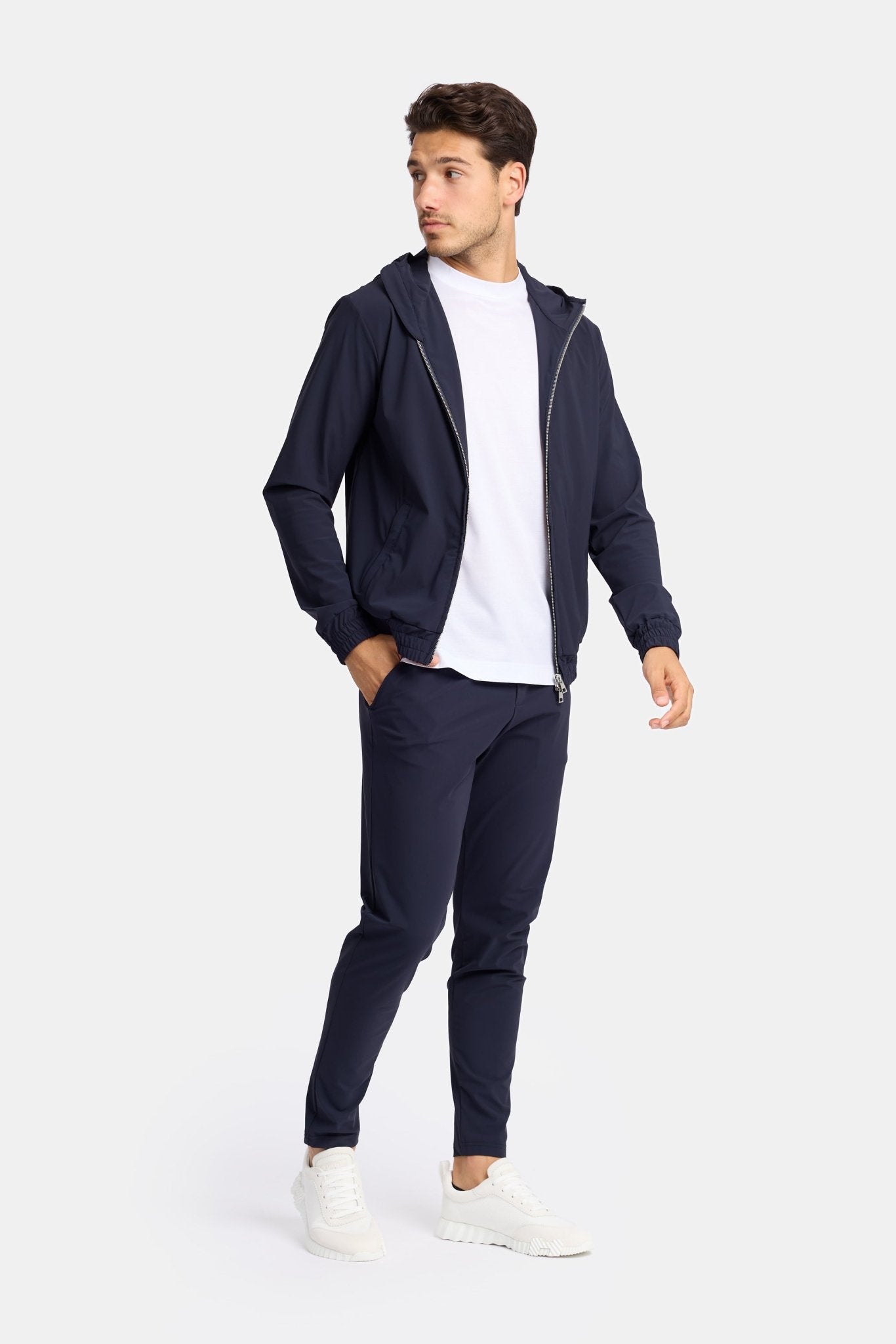 Atlantic Phantom Techsuit Blauw met Capuchon | Modestio
