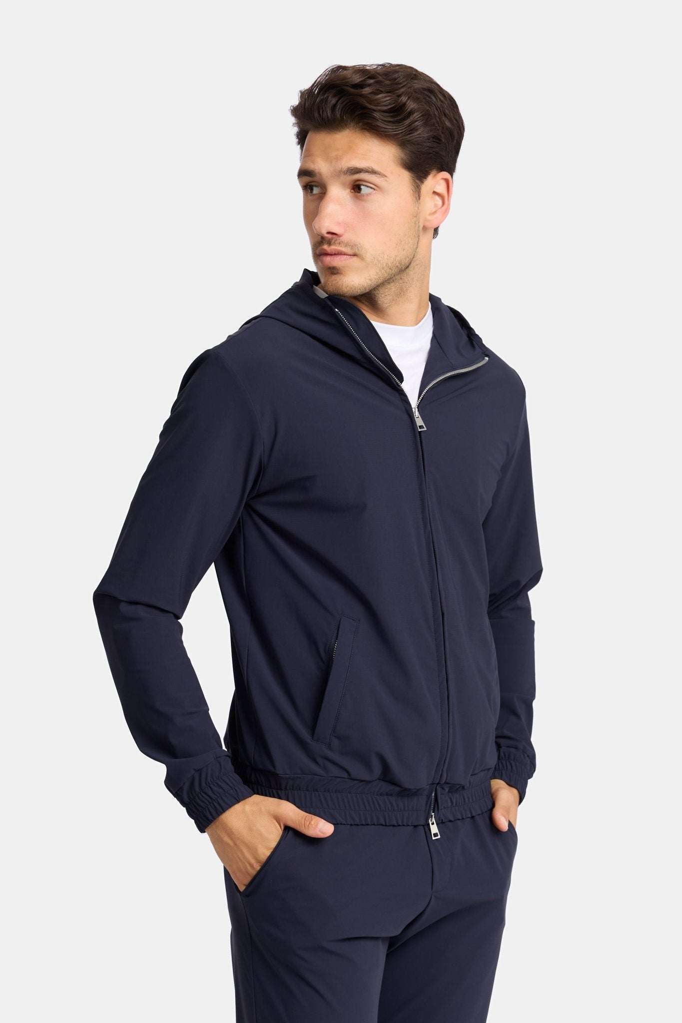 Atlantic Phantom Techsuit Blauw met Capuchon | Modestio