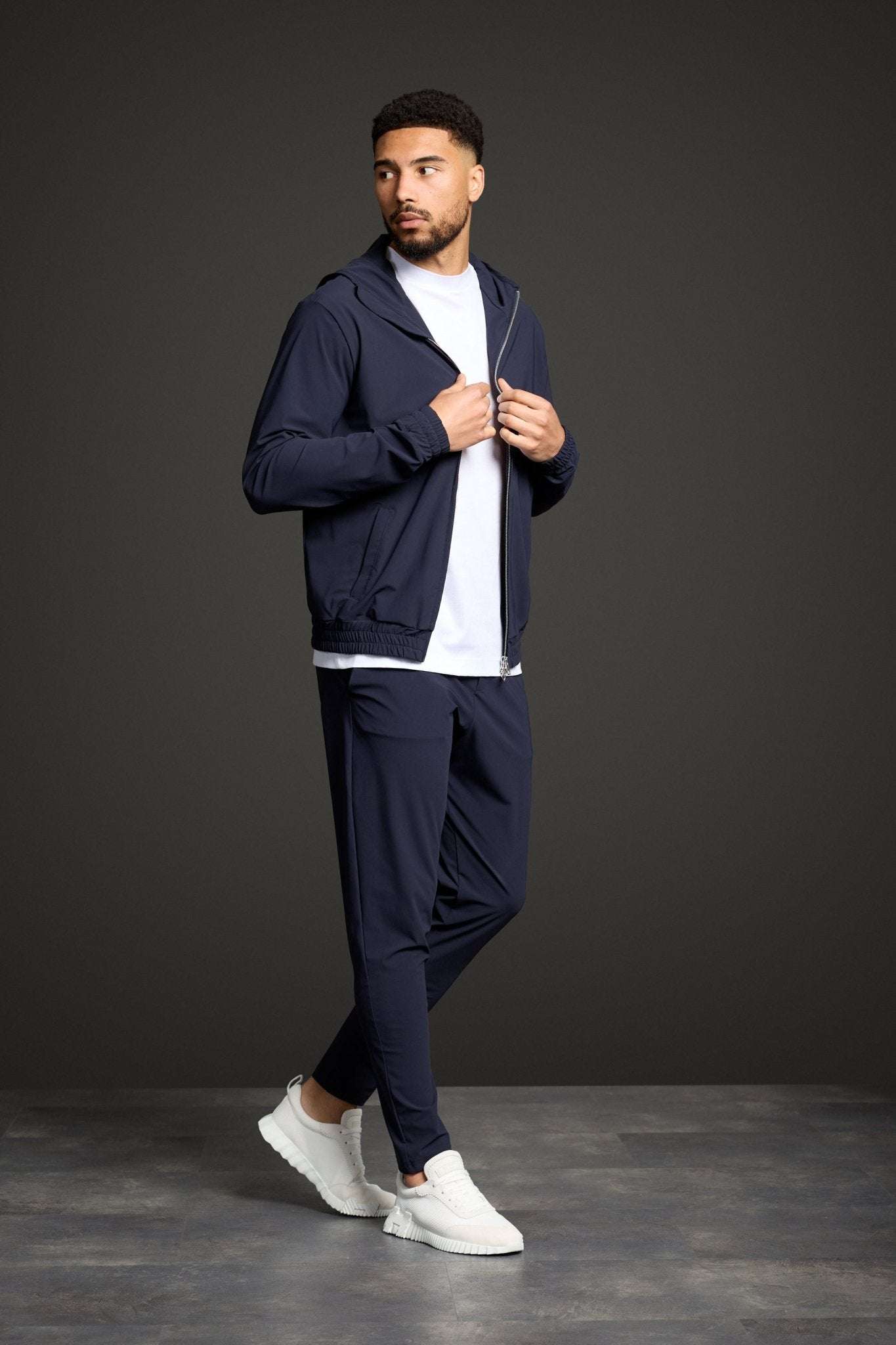Atlantic Phantom Techsuit Blauw met Capuchon | Modestio