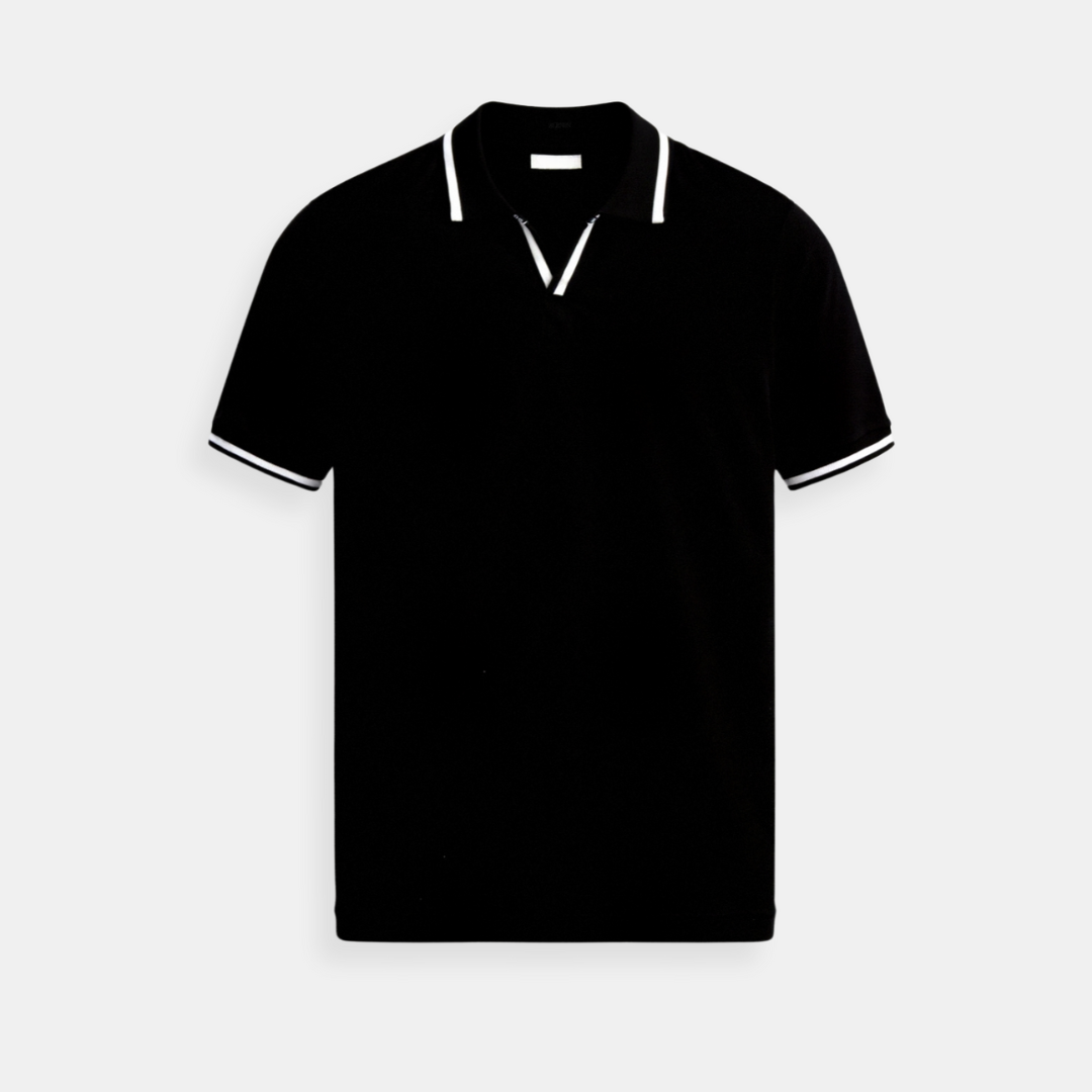 Modestio contrast slank gepast polo
