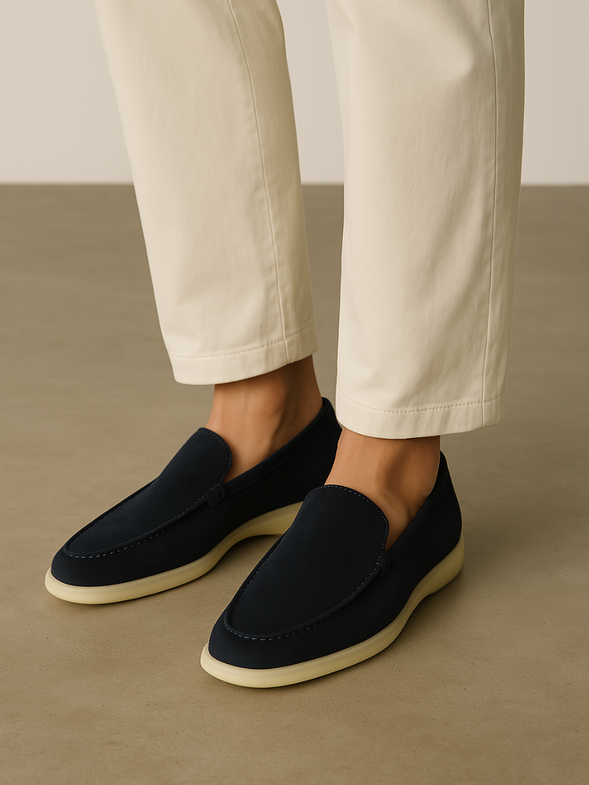 Noli - Klassieke Marineblauwe Suède Loafers