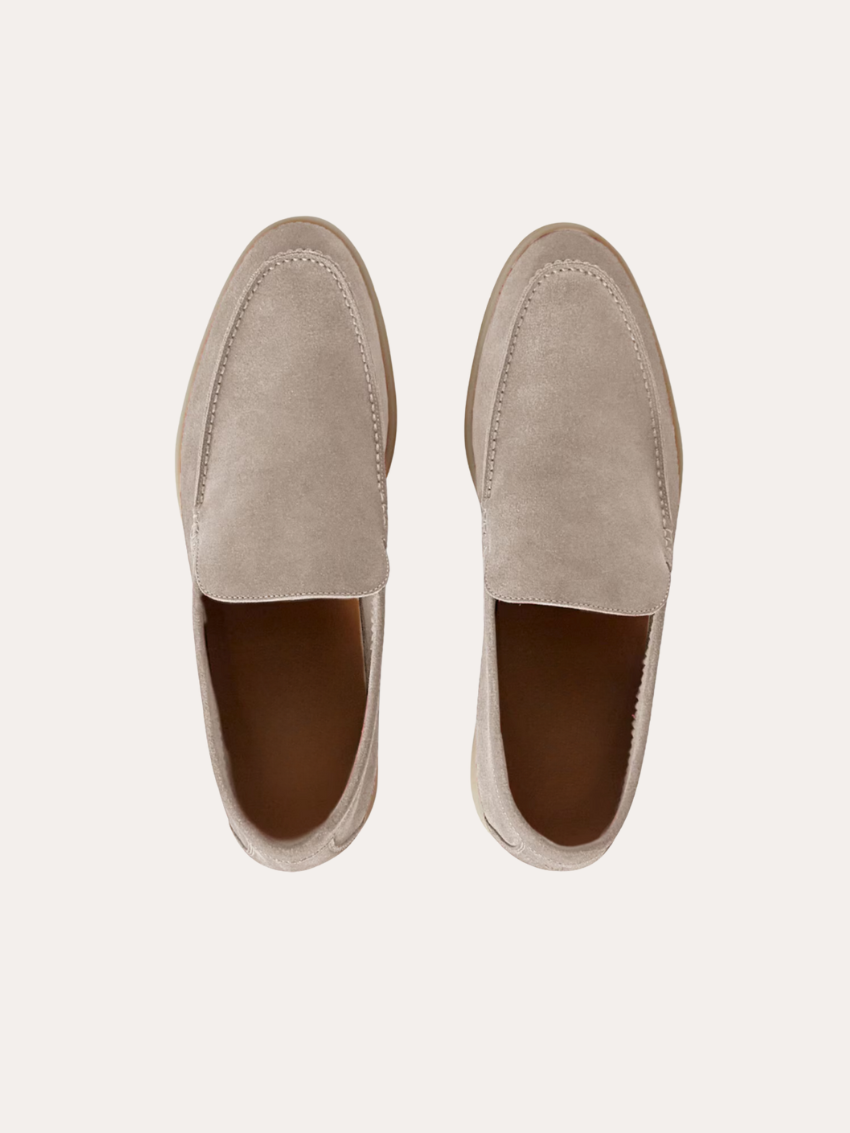 Nori - Klassieke Beige Suède Loafers 2025