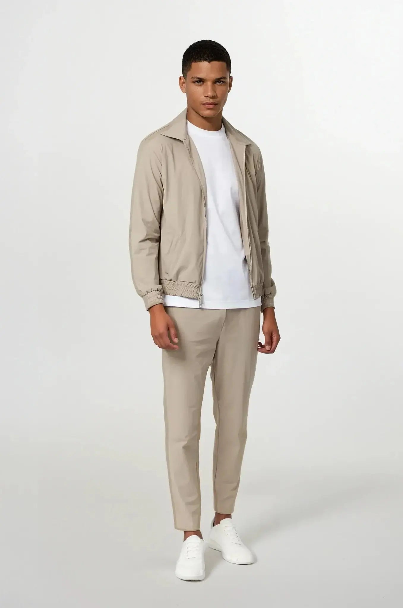 Desert Pearl Techsuit Beige zonder Capuchon | Modestio