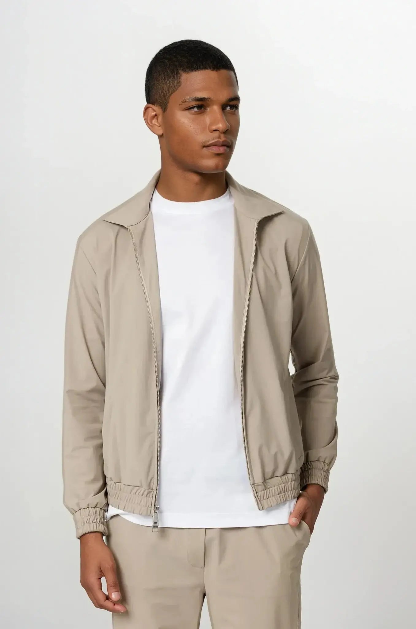 Desert Pearl Techsuit Beige zonder Capuchon | Modestio