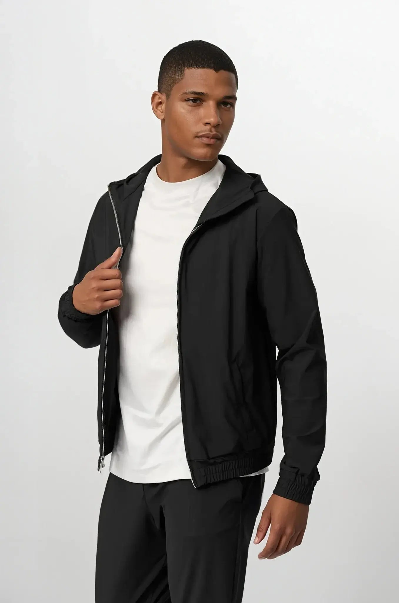 Phantom Zwart Techsuit met Capuchon | Modestio