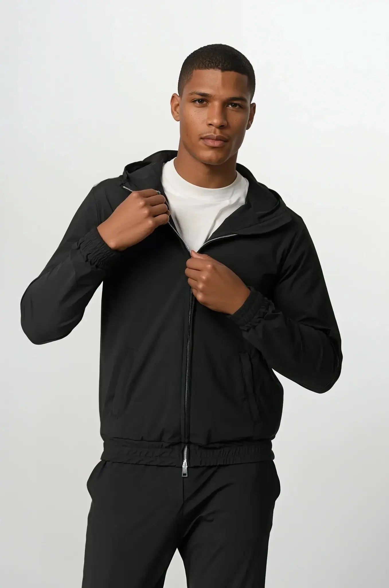 Phantom Zwart Techsuit met Capuchon | Modestio