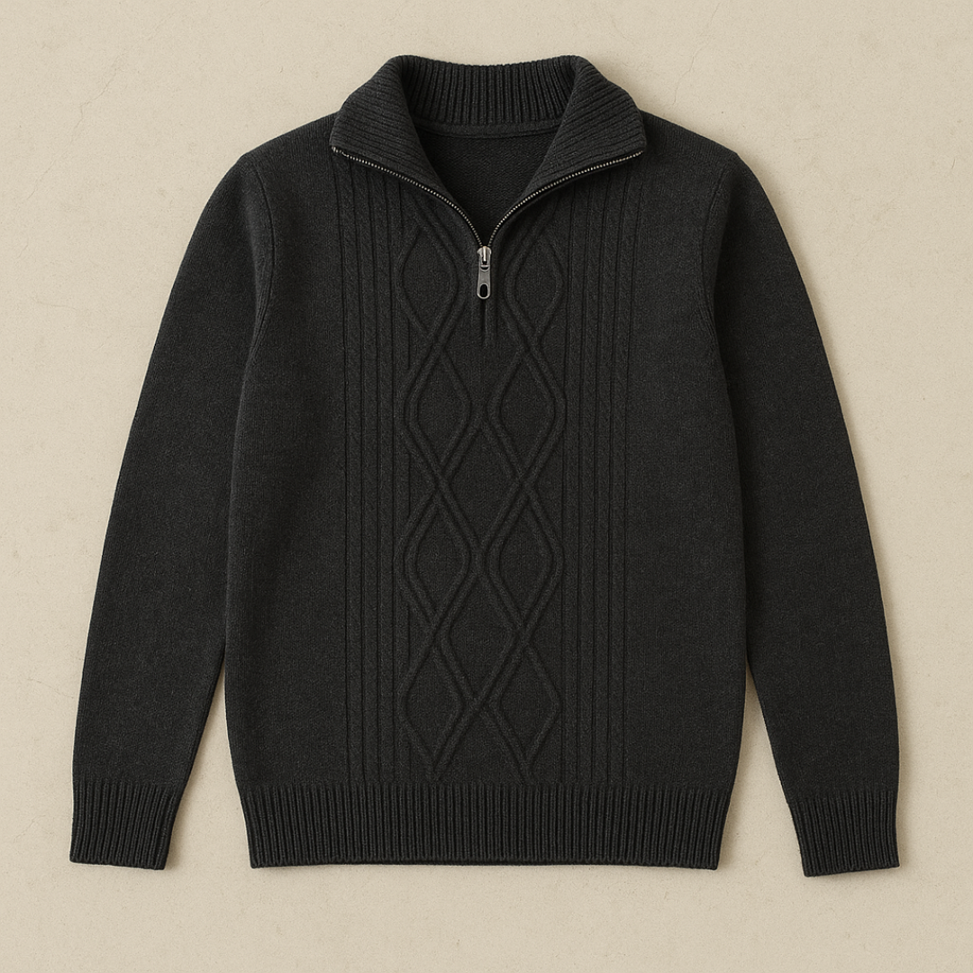 Piolo - Elegante wollen trui met patroon