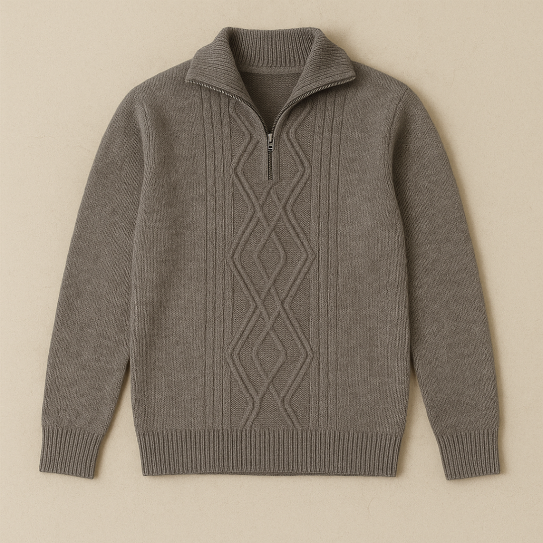 Piolo - Elegante wollen trui met patroon