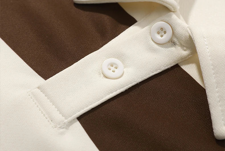 Domenic - Gestreepte Old Money Polo trui