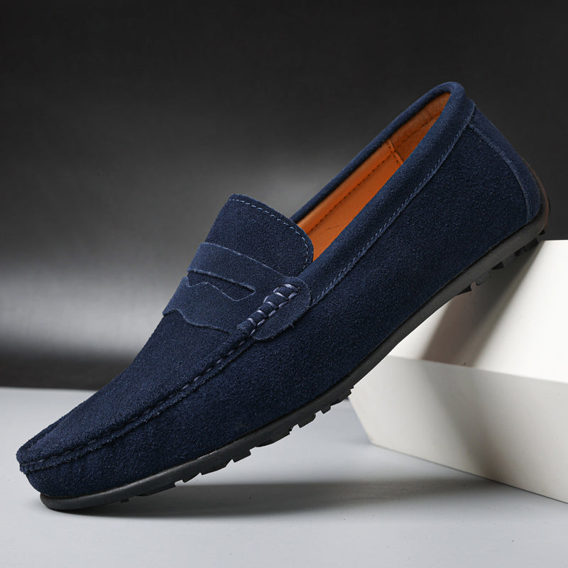 Retro Suède Loafers Heren | Modestio