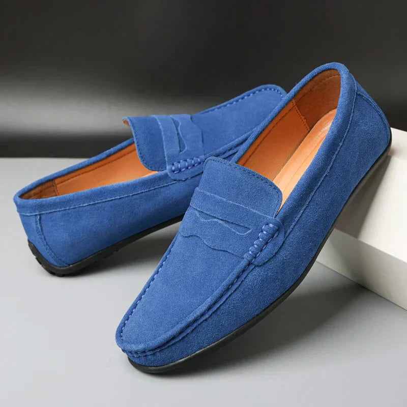 Retro Suède Loafers Heren | Modestio