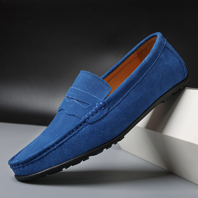 Retro Suède Loafers Heren | Modestio