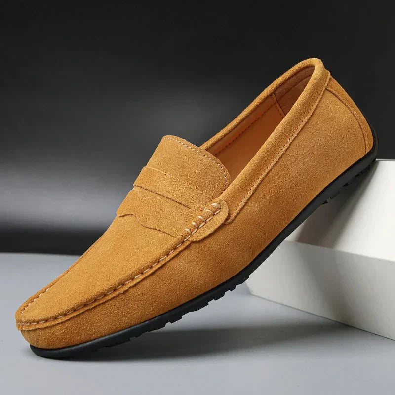 Retro Suède Loafers Heren | Modestio