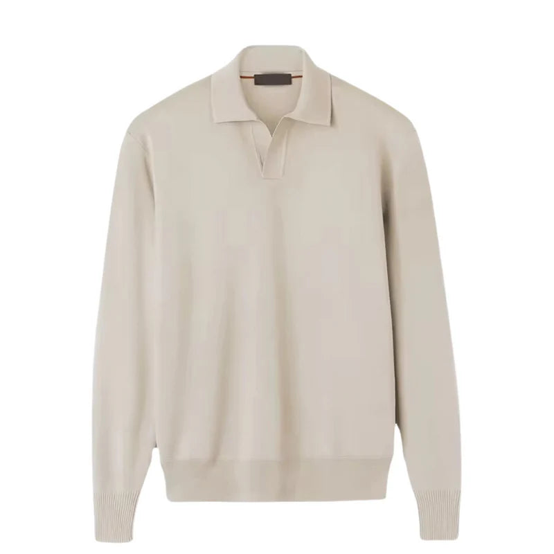 Rocco - Old Money Polo met lange mouwen