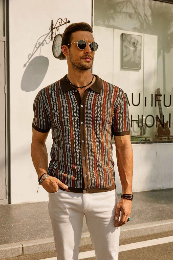 Rupert - Retro Gestreept Poloshirt